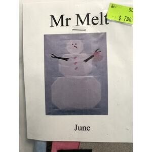 Quilt block kit Mr. Melt snowman June